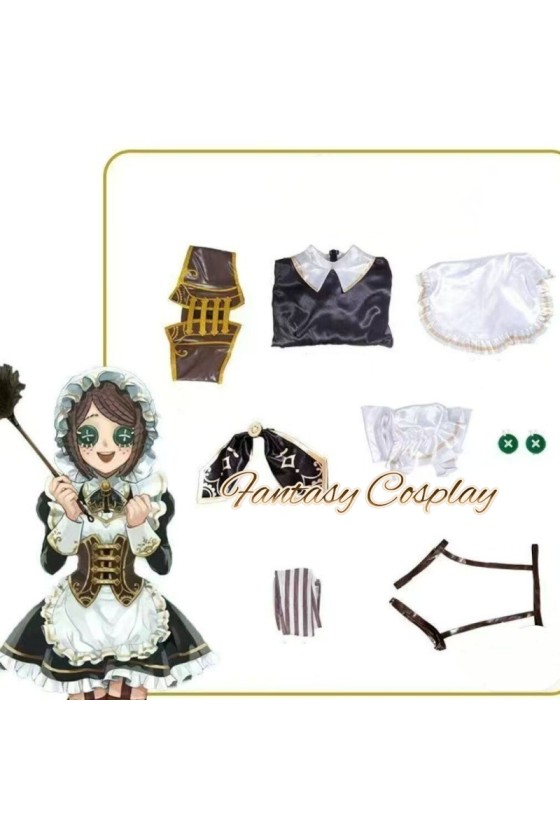 Identity V Mechanic Tracy Reznik Tea Party Maid Dress Cosplay Costume